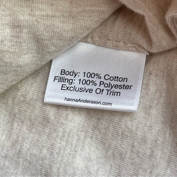 Hanna Andersson Girls Quilted Cream Toggle Button Vest size 8 or size 130 - Picture 4 of 6